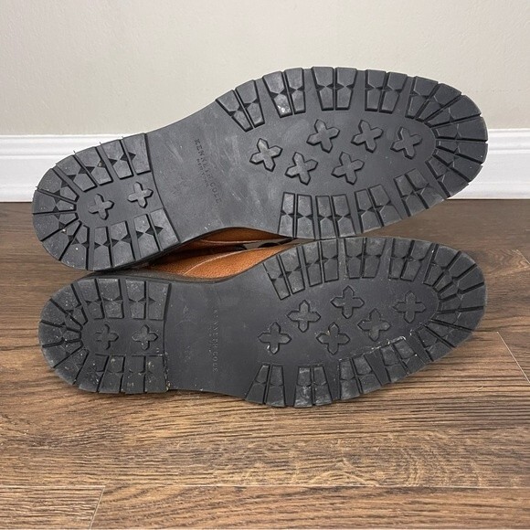 Kenneth Cole New York Men's Classic Dressy Brown Leather Boots Size 10M - EUC - Picture 6 of 13